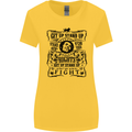 Get up Stand up Reggae Music Womens Wider Cut T-Shirt Yellow