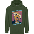 Ghandi Parody Gangsta Rap Music Hip Hop Childrens Kids Hoodie Forest Green
