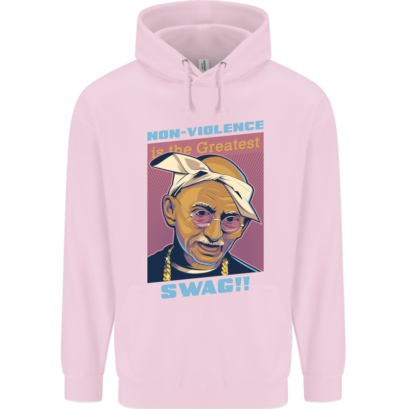 Ghandi Parody Gangsta Rap Music Hip Hop Childrens Kids Hoodie Light Pink