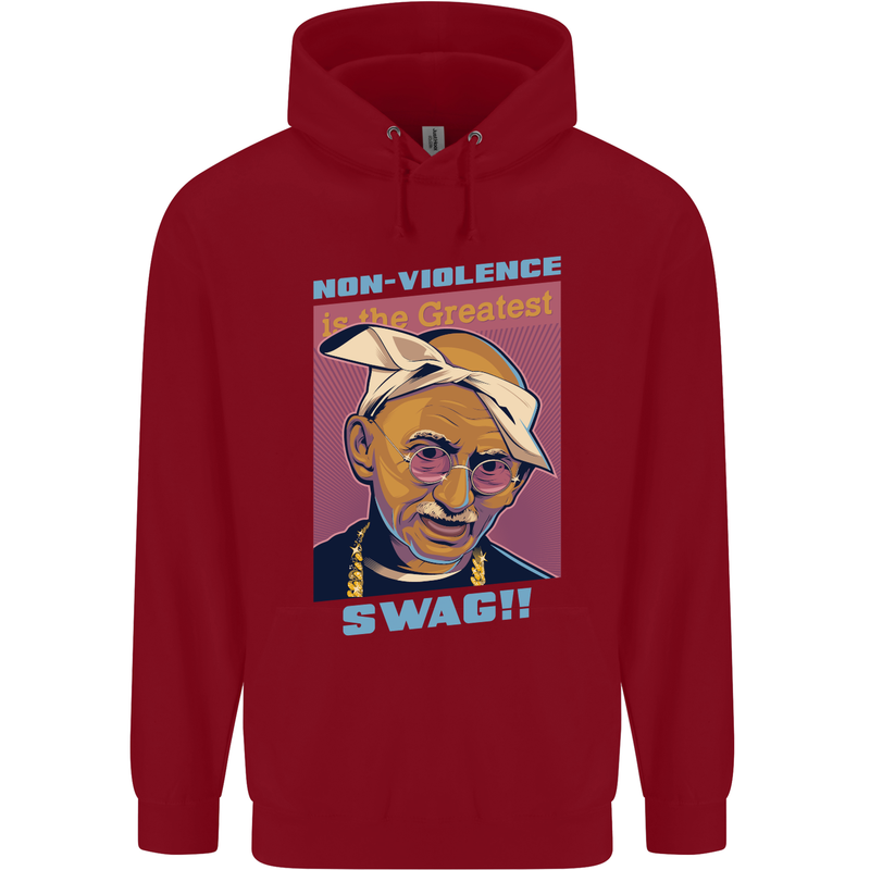 Ghandi Parody Gangsta Rap Music Hip Hop Childrens Kids Hoodie Red