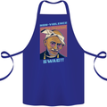 Ghandi Parody Gangsta Rap Music Hip Hop Cotton Apron 100% Organic Royal Blue