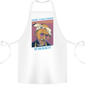 Ghandi Parody Gangsta Rap Music Hip Hop Cotton Apron 100% Organic White