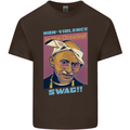 Ghandi Parody Gangsta Rap Music Hip Hop Mens Cotton T-Shirt Tee Top Dark Chocolate