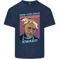 Ghandi Parody Gangsta Rap Music Hip Hop Mens Cotton T-Shirt Tee Top Navy Blue