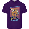 Ghandi Parody Gangsta Rap Music Hip Hop Mens Cotton T-Shirt Tee Top Purple