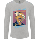 Ghandi Parody Gangsta Rap Music Hip Hop Mens Long Sleeve T-Shirt Sports Grey