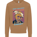 Ghandi Parody Gangsta Rap Music Hip Hop Mens Sweatshirt Jumper Caramel Latte