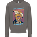 Ghandi Parody Gangsta Rap Music Hip Hop Mens Sweatshirt Jumper Charcoal