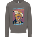 Ghandi Parody Gangsta Rap Music Hip Hop Mens Sweatshirt Jumper Charcoal