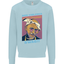 Ghandi Parody Gangsta Rap Music Hip Hop Mens Sweatshirt Jumper Light Blue