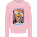 Ghandi Parody Gangsta Rap Music Hip Hop Mens Sweatshirt Jumper Light Pink