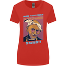 Ghandi Parody Gangsta Rap Music Hip Hop Womens Wider Cut T-Shirt Red