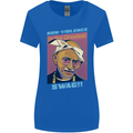 Ghandi Parody Gangsta Rap Music Hip Hop Womens Wider Cut T-Shirt Royal Blue