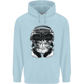 Ghetto Blaster Skull Childrens Kids Hoodie Light Blue