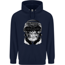Ghetto Blaster Skull Childrens Kids Hoodie Navy Blue