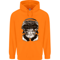Ghetto Blaster Skull Childrens Kids Hoodie Orange