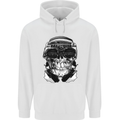 Ghetto Blaster Skull Childrens Kids Hoodie White