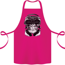 Ghetto Blaster Skull Cotton Apron 100% Organic Pink