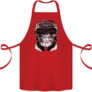 Ghetto Blaster Skull Cotton Apron 100% Organic Red
