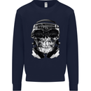 Ghetto Blaster Skull Kids Sweatshirt Jumper Navy Blue