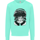 Ghetto Blaster Skull Kids Sweatshirt Jumper Peppermint