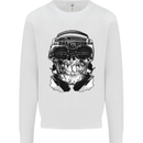 Ghetto Blaster Skull Kids Sweatshirt Jumper White