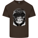 Ghetto Blaster Skull Kids T-Shirt Childrens Chocolate