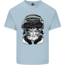 Ghetto Blaster Skull Kids T-Shirt Childrens Light Blue