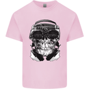 Ghetto Blaster Skull Kids T-Shirt Childrens Light Pink