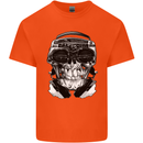 Ghetto Blaster Skull Kids T-Shirt Childrens Orange