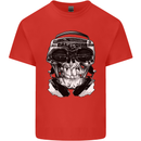Ghetto Blaster Skull Kids T-Shirt Childrens Red