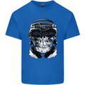 Ghetto Blaster Skull Kids T-Shirt Childrens Royal Blue