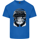 Ghetto Blaster Skull Kids T-Shirt Childrens Royal Blue