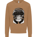 Ghetto Blaster Skull Mens Sweatshirt Jumper Caramel Latte