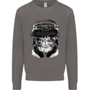Ghetto Blaster Skull Mens Sweatshirt Jumper Charcoal