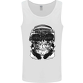 Ghetto Blaster Skull Mens Vest Tank Top White