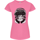 Ghetto Blaster Skull Womens Petite Cut T-Shirt Azalea
