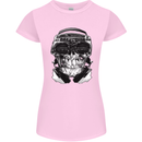 Ghetto Blaster Skull Womens Petite Cut T-Shirt Light Pink