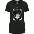 Ghetto Blaster Skull Womens Wider Cut T-Shirt Black