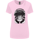Ghetto Blaster Skull Womens Wider Cut T-Shirt Light Pink