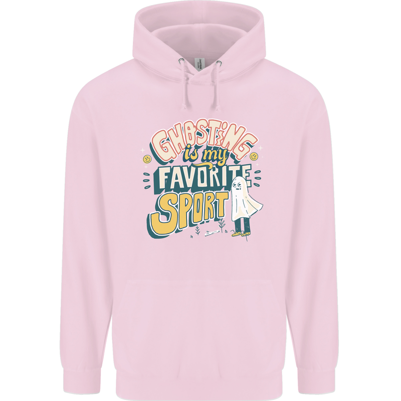 Ghosting Sport Funny Anti Valentines Day Childrens Kids Hoodie Light Pink