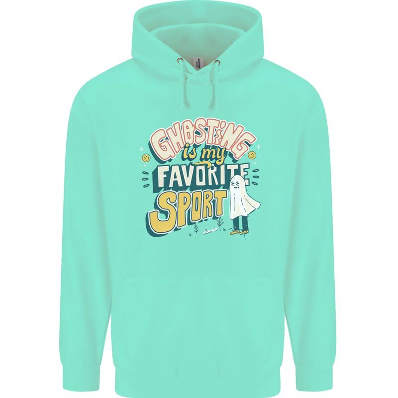 Ghosting Sport Funny Anti Valentines Day Childrens Kids Hoodie Peppermint