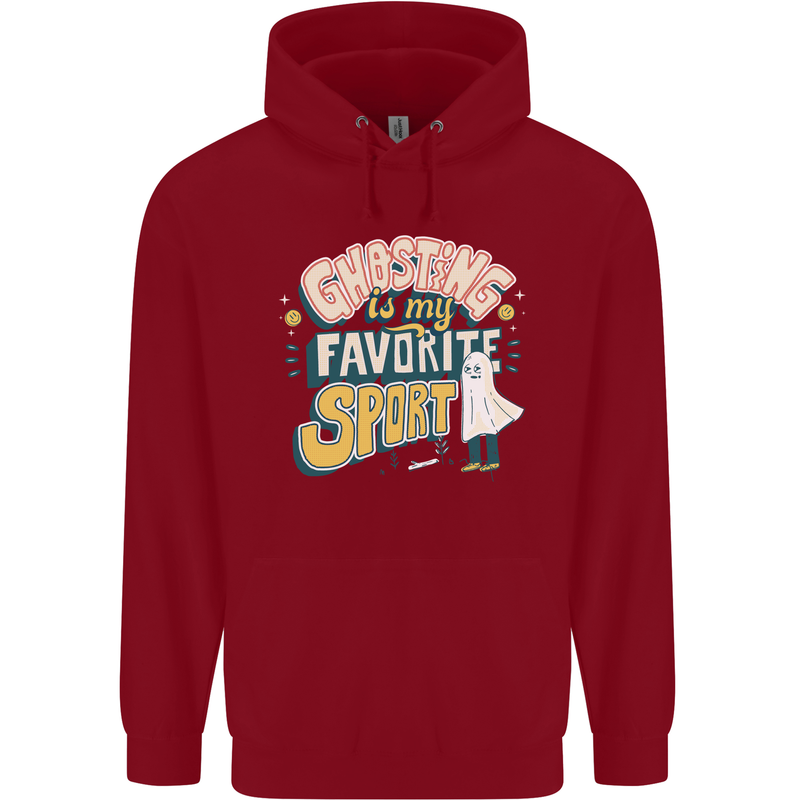 Ghosting Sport Funny Anti Valentines Day Childrens Kids Hoodie Red