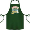 Ghosting Sport Funny Anti Valentines Day Cotton Apron 100% Organic Forest Green