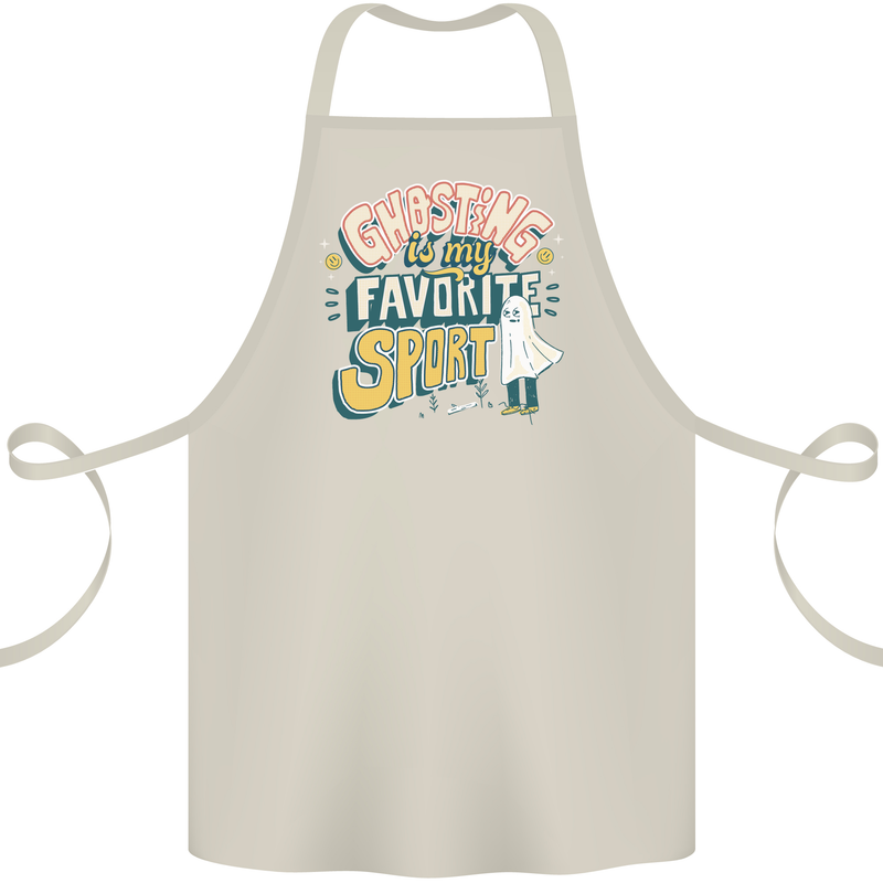Ghosting Sport Funny Anti Valentines Day Cotton Apron 100% Organic Natural