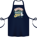 Ghosting Sport Funny Anti Valentines Day Cotton Apron 100% Organic Navy Blue