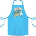 Ghosting Sport Funny Anti Valentines Day Cotton Apron 100% Organic Turquoise