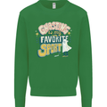 Ghosting Sport Funny Anti Valentines Day Kids Sweatshirt Jumper Irish Green