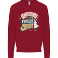 Ghosting Sport Funny Anti Valentines Day Kids Sweatshirt Jumper Red