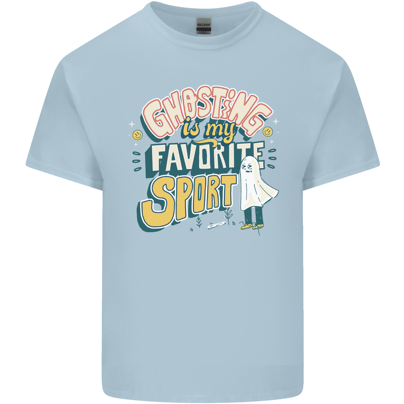 Ghosting Sport Funny Anti Valentines Day Kids T-Shirt Childrens Light Blue
